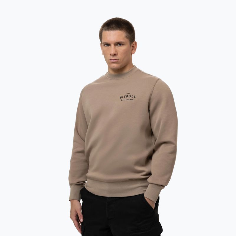 Кофта чоловіча Pitbull Sampson Crewneck Sweatshirt pale sand 4