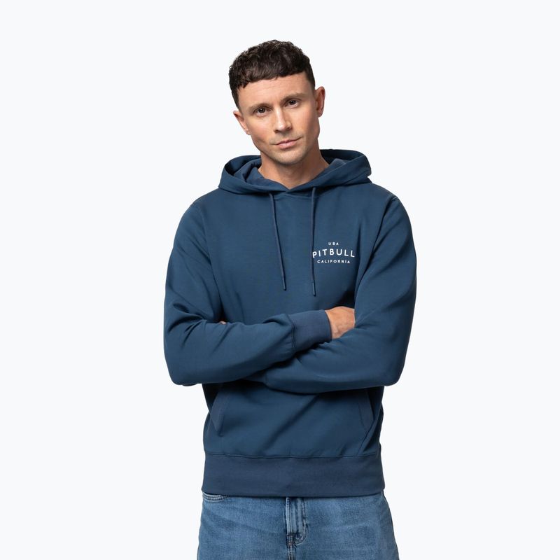 Кофта чоловіча Pitbull Sampson Hooded Sweatshirt petrol blue 4