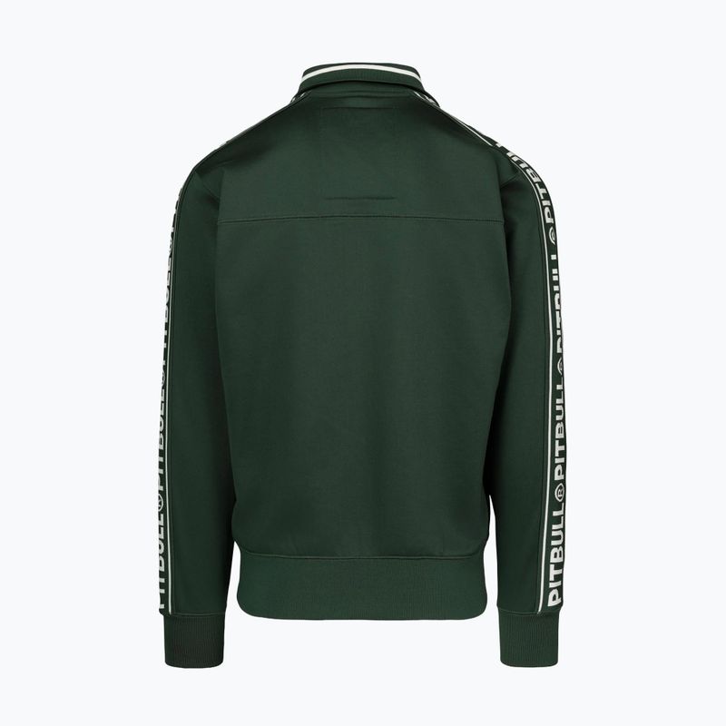 Чоловіча спортивна куртка Pitbull Trackjacket Tape Logo Terry Group bottle green 6