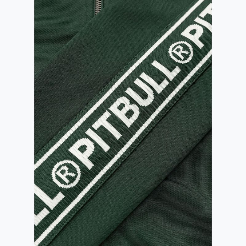 Чоловіча спортивна куртка Pitbull Trackjacket Tape Logo Terry Group bottle green 11