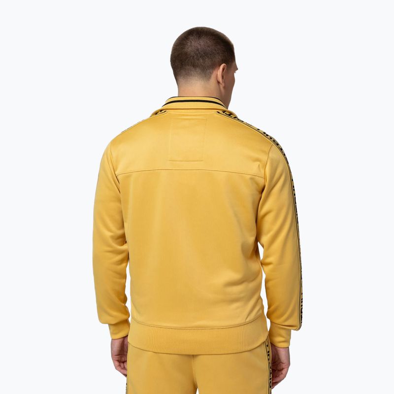 Кофта чоловіча Pitbull Trackjacket Tape Logo Terry Group pale yellow 3