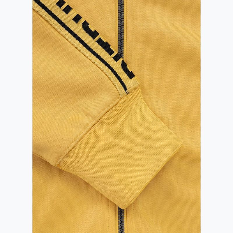 Кофта чоловіча Pitbull Trackjacket Tape Logo Terry Group pale yellow 9