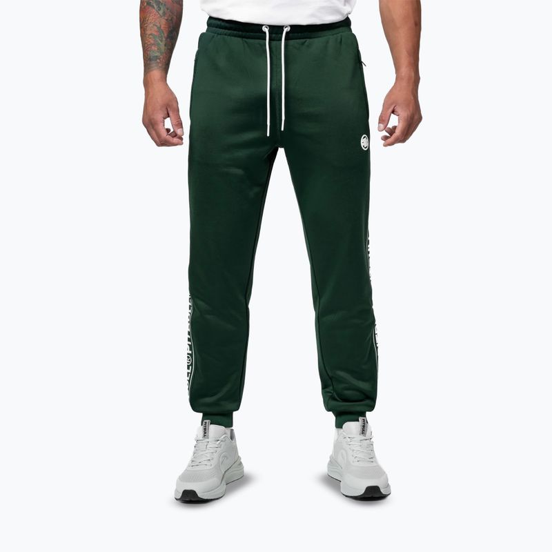 Чоловічі штани Pitbull Trackpants Tape Logo Terry Group bottle green