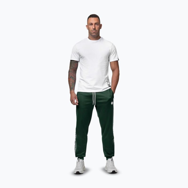 Чоловічі штани Pitbull Trackpants Tape Logo Terry Group bottle green 2