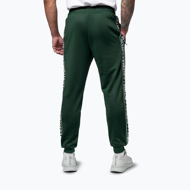Чоловічі штани Pitbull Trackpants Tape Logo Terry Group bottle green 3