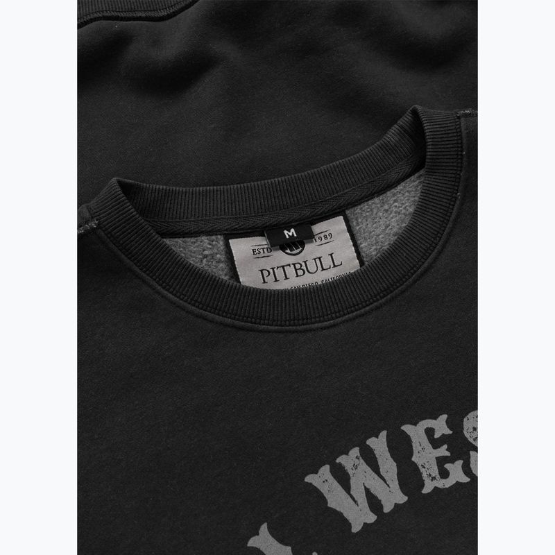 Кофта чоловіча Pitbull Strenght & Respect Crewneck washed dark graphite 7