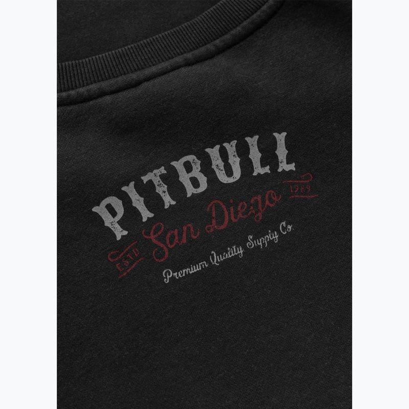 Кофта чоловіча Pitbull Strenght & Respect Crewneck washed dark graphite 11