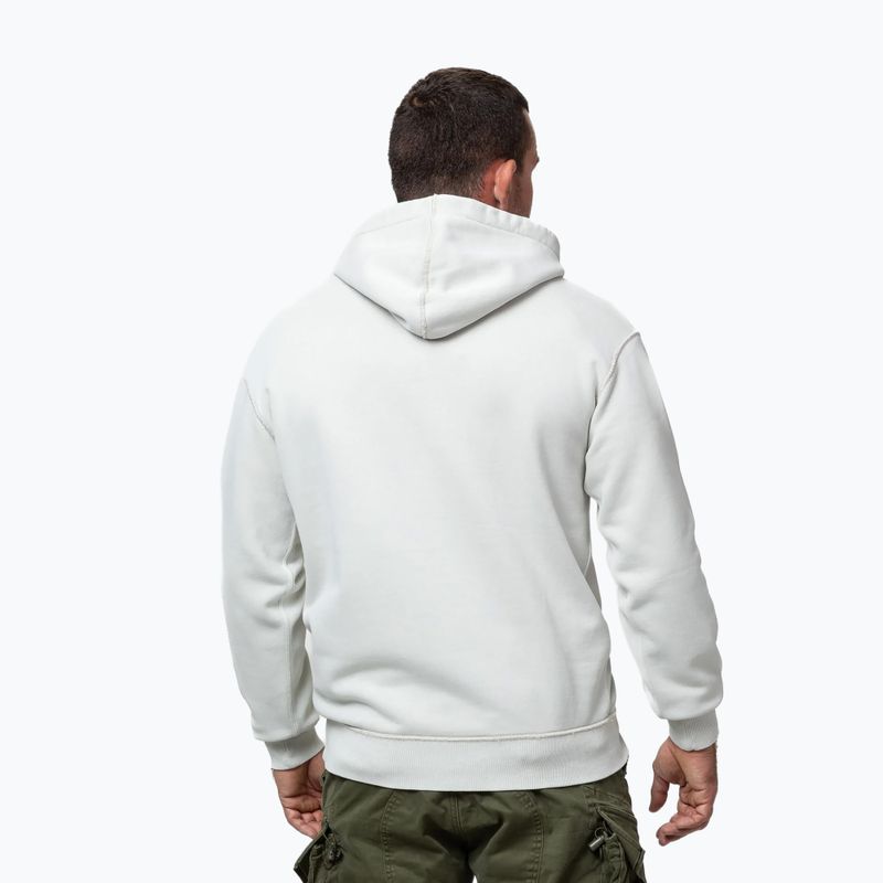 Кофта чоловіча Pitbull Orlando Hooded white stone 3