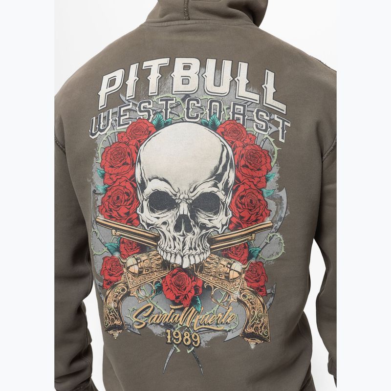 Кофта чоловіча Pitbull Santa Muerte Hooded major olive 4