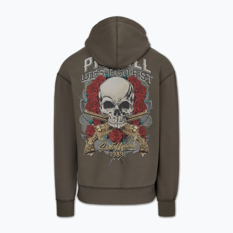 Кофта чоловіча Pitbull Santa Muerte Hooded major olive 6