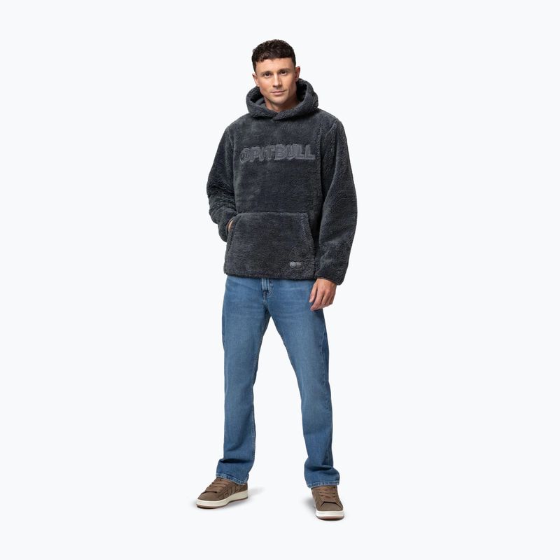 Чоловіча худі Pitbull Aragon Hooded graphite 2