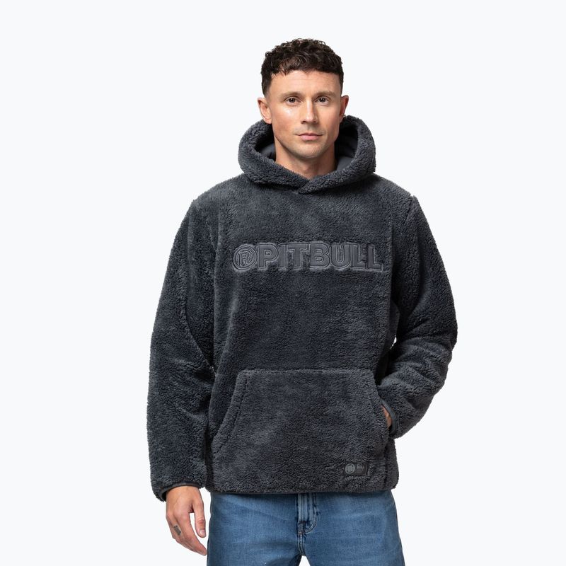 Чоловіча худі Pitbull Aragon Hooded graphite 4