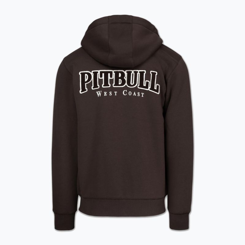 Кофта чоловіча Pitbull Ruffin Detroit Hooded Zip dark chocolate 6