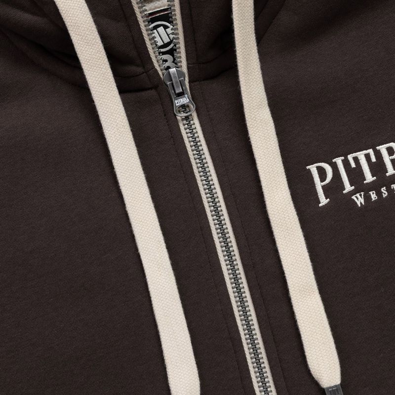 Кофта чоловіча Pitbull Ruffin Detroit Hooded Zip dark chocolate 7
