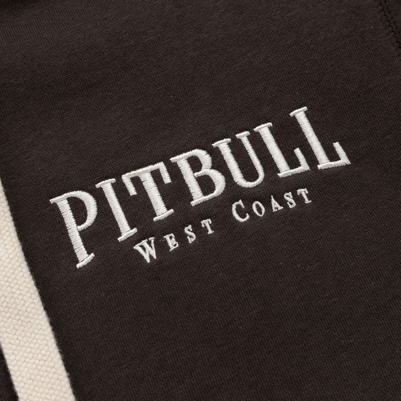 Кофта чоловіча Pitbull Ruffin Detroit Hooded Zip dark chocolate 8