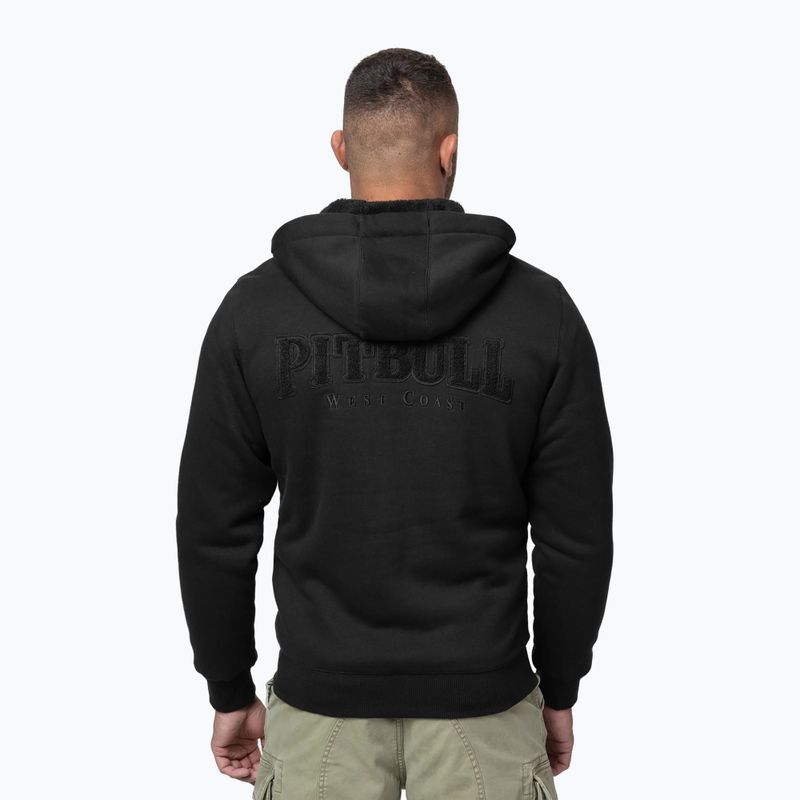 Кофта чоловіча Pitbull Ruffin Detroit Hooded Zip black/black 3