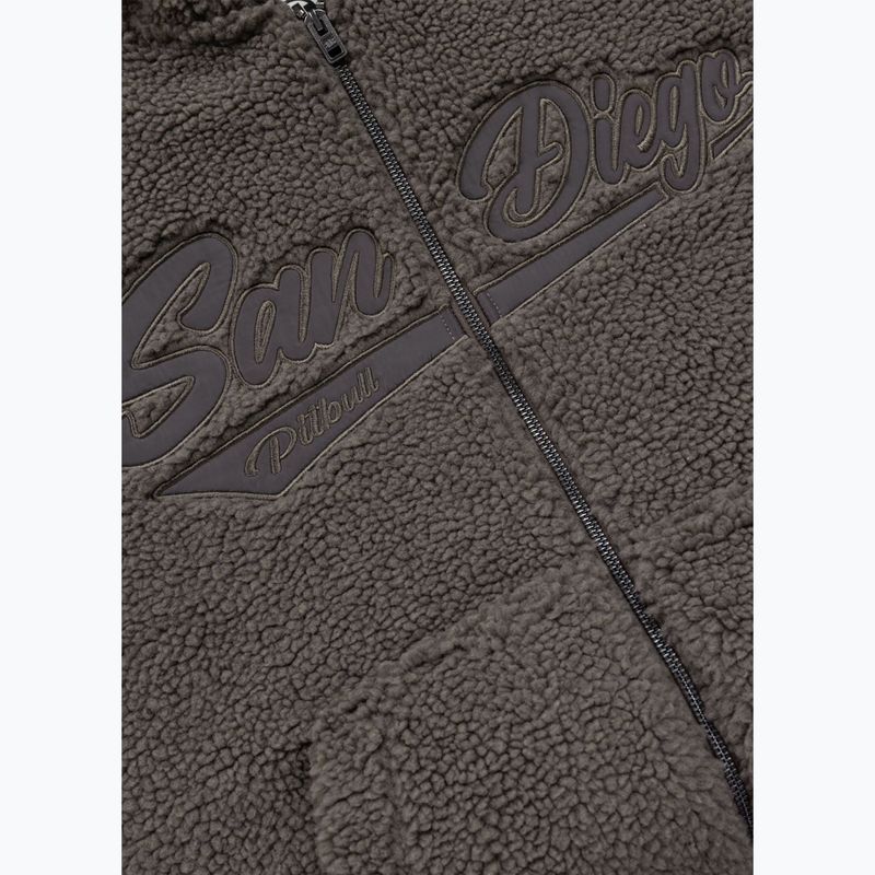 Кофта чоловіча Pitbull Galaxy Hooded Zip taupe 8