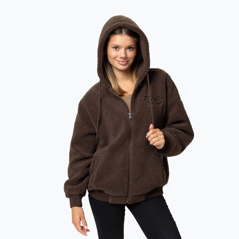 Кофта жіноча Pitbull Daisy Hooded Zip dark chocolate 4