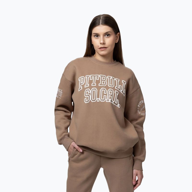 Кофта жіноча Pitbull Crewneck Fiora chocolate mousse