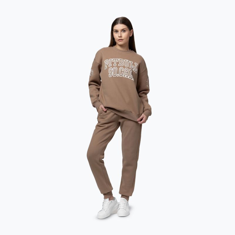 Жіночий світшот Pitbull Crewneck Fiora chocolate mousse 2