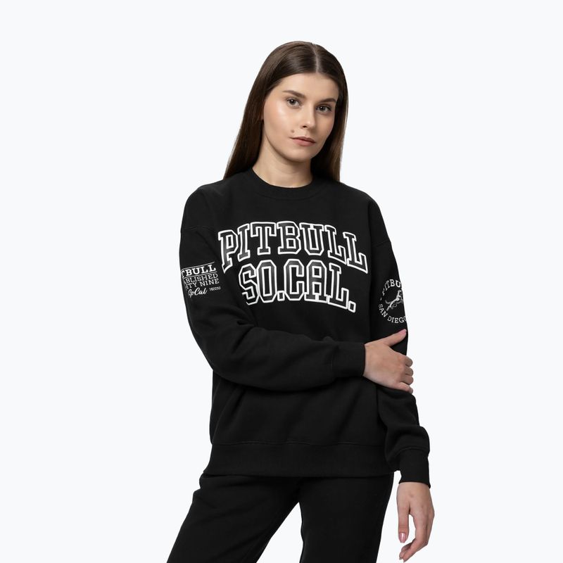 Жіноча толстовка Pitbull Crewneck Fiora black/black 4
