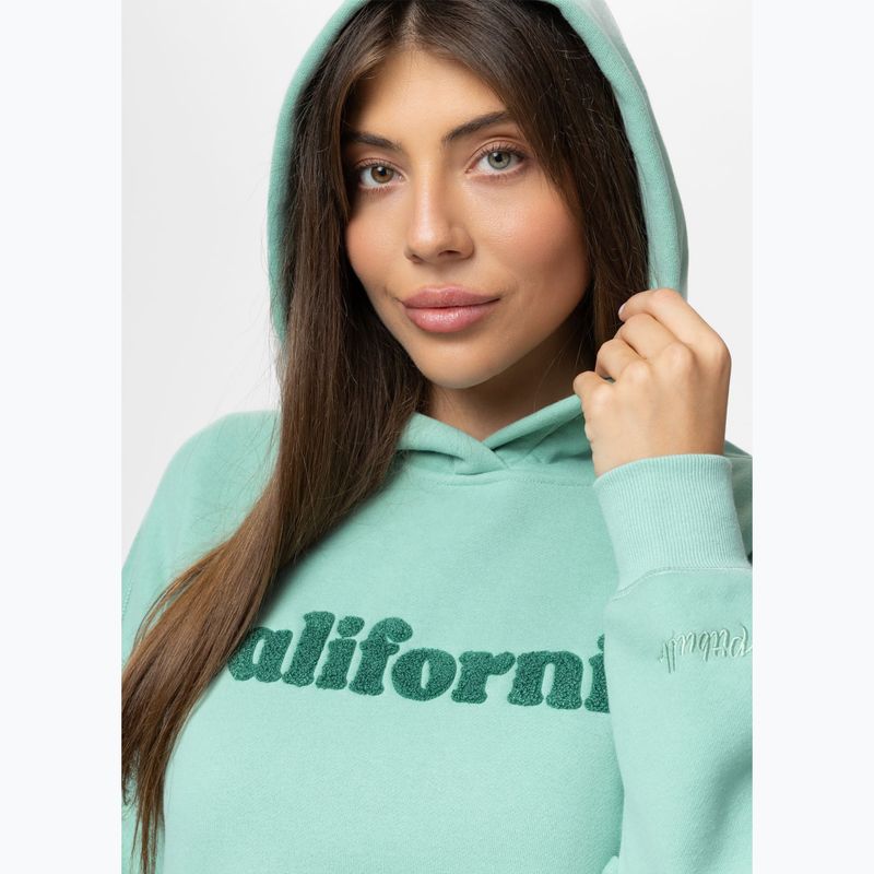 Кофта жіноча Pitbull California Hooded light mint 5