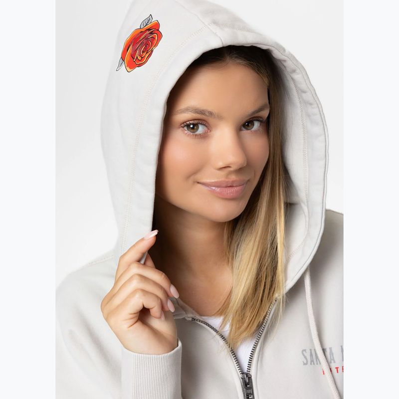 Кофта жіноча Pitbull Santa Muerte Hooded Zip white stone 6