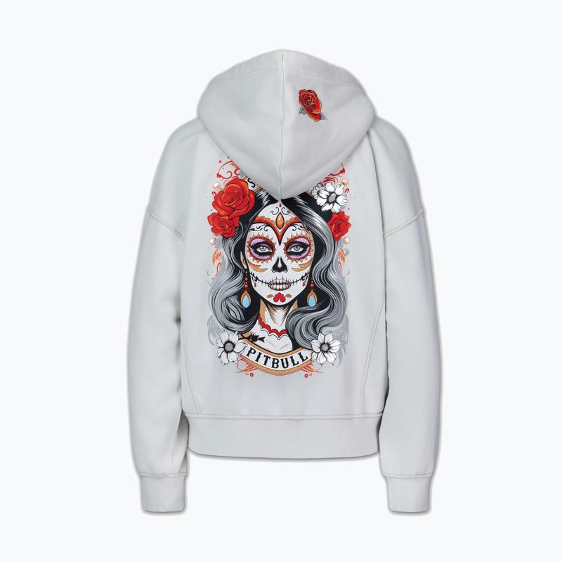 Кофта жіноча Pitbull Santa Muerte Hooded Zip white stone 9