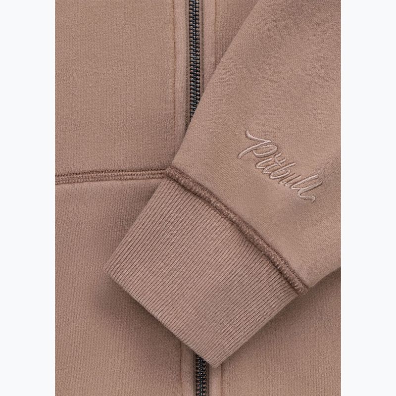 Кофта жіноча Pitbull Skull Surf Hooded Zip chocolate mousse 12