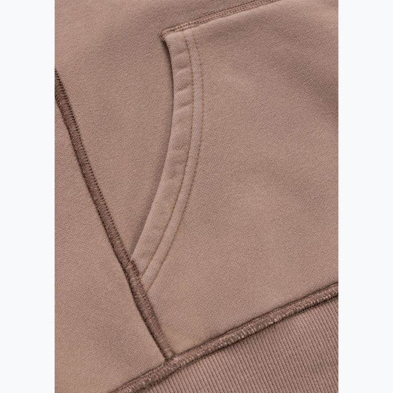 Кофта жіноча Pitbull Skull Surf Hooded Zip chocolate mousse 13