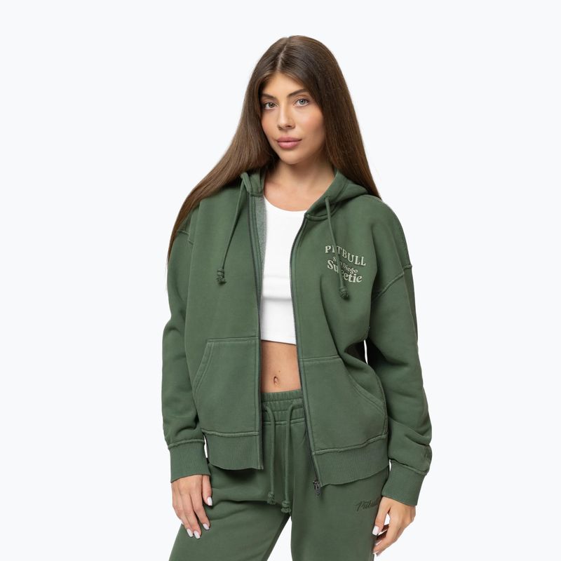 Кофта жіноча Pitbull Sweetie Hooded Zip sage green 4