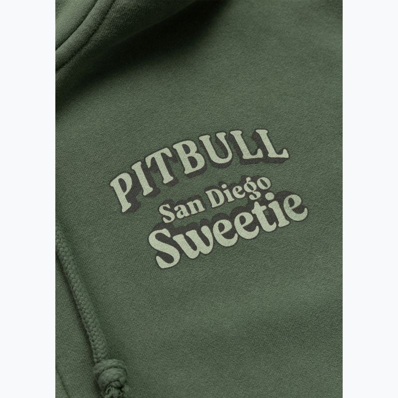 Жіноча худі Pitbull Sweetie з капюшоном на блискавці sage green 9
