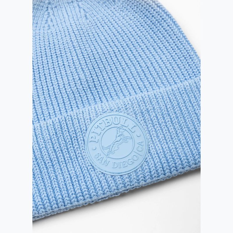 Шапка зимова Pitbull Beanie San Diego Ca light blue 2