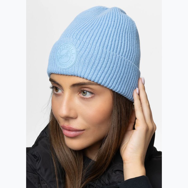 Шапка зимова Pitbull Beanie San Diego Ca light blue 4