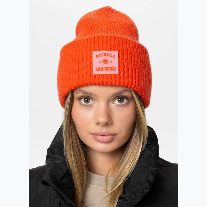 Зимова шапка Pitbull Beanie Love PB fluorescent orange 3
