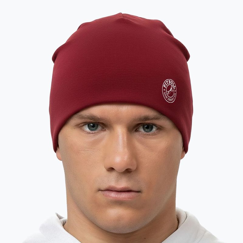 Зимова шапка Pitbull San Diego Ca Beanie burgundy 3