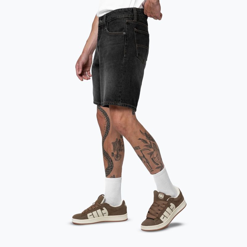 Чоловічі шорти Pitbull Bayside Jeans Pocket black 4