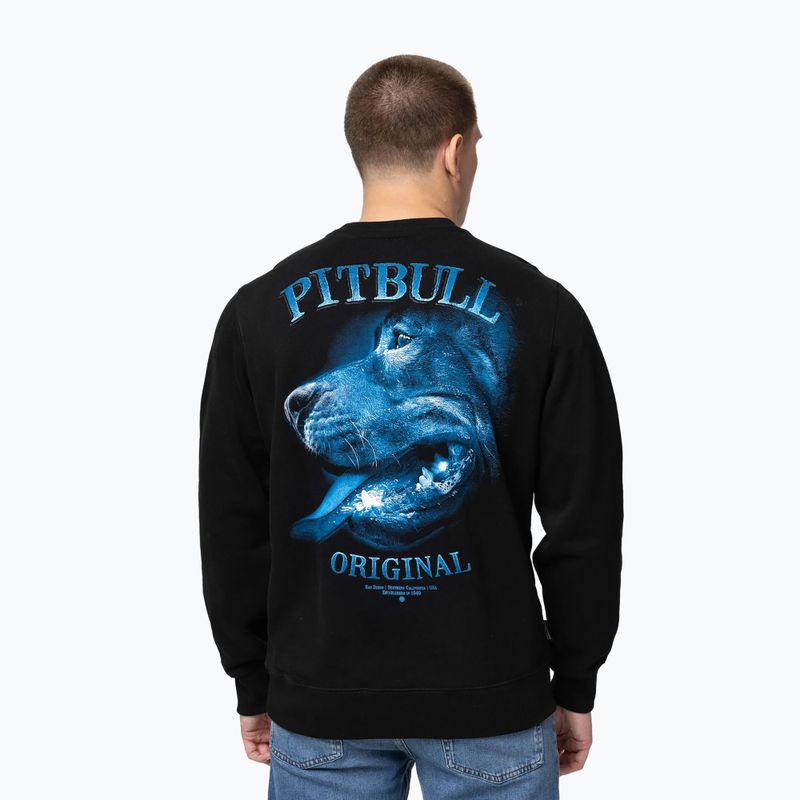 Чоловічий світшот Pitbull Crewneck Midnight black 3