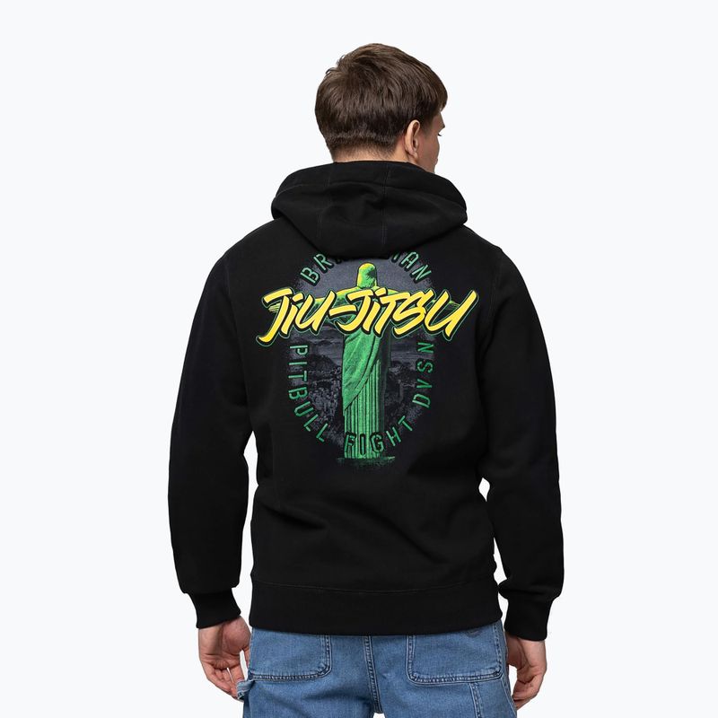 Кофта чоловіча Pitbull Bjj Fight Dvsn Hooded black 3