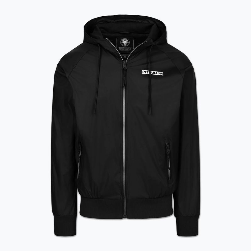Куртка чоловіча Pitbull Athletic Logo Nylon Hooded black 5