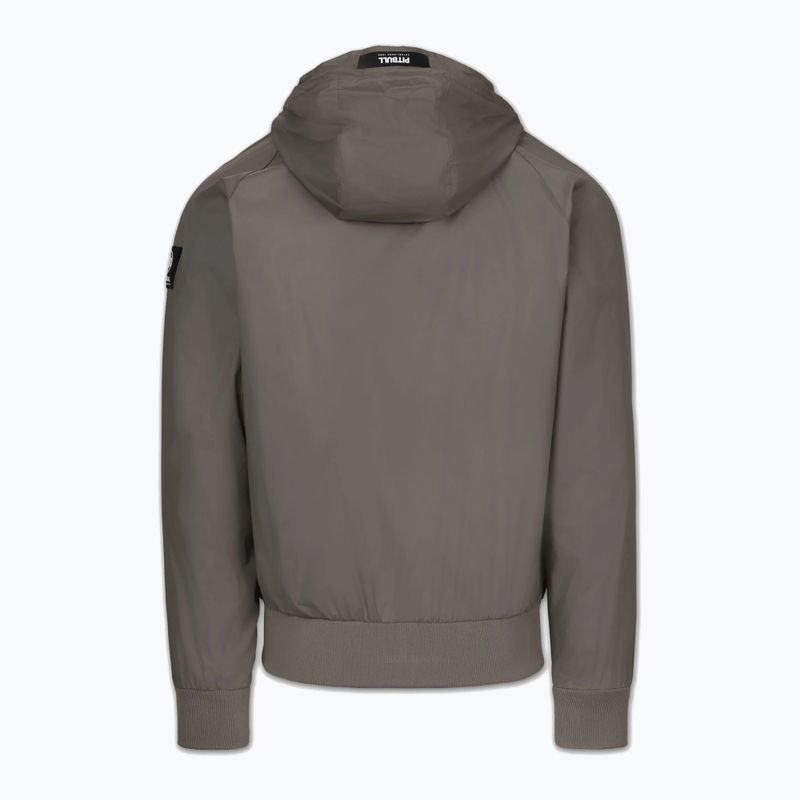 Куртка чоловіча Pitbull Athletic Logo Nylon Hooded taupe 6