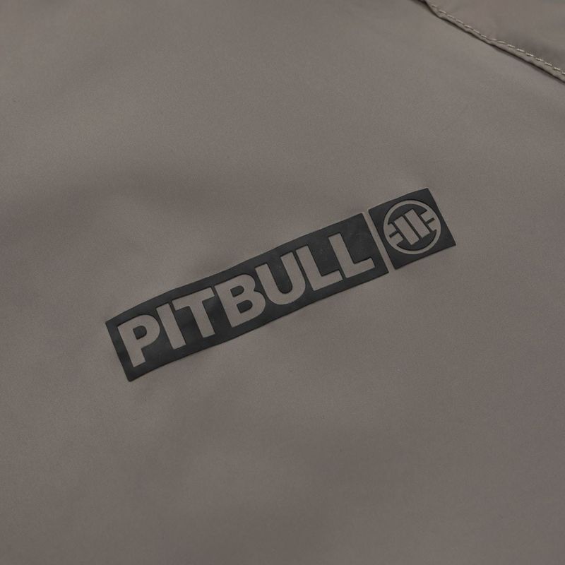 Куртка чоловіча Pitbull Athletic Logo Nylon Hooded taupe 8