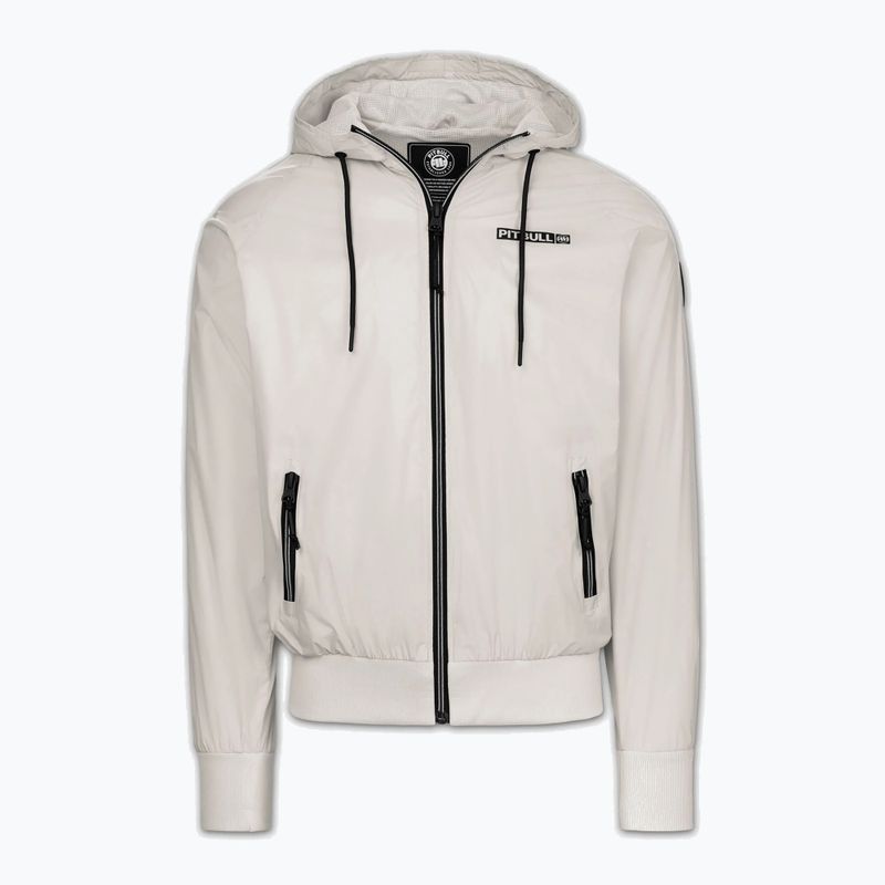 Куртка чоловіча Pitbull Athletic Logo Nylon Hooded light sand 5