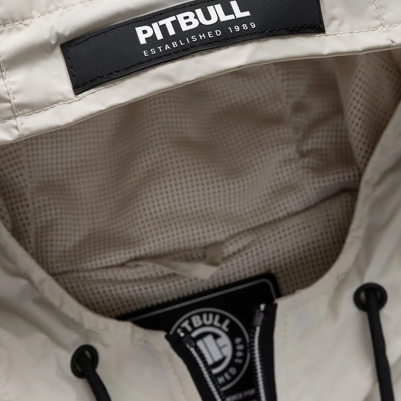 Куртка чоловіча Pitbull Athletic Logo Nylon Hooded light sand 8