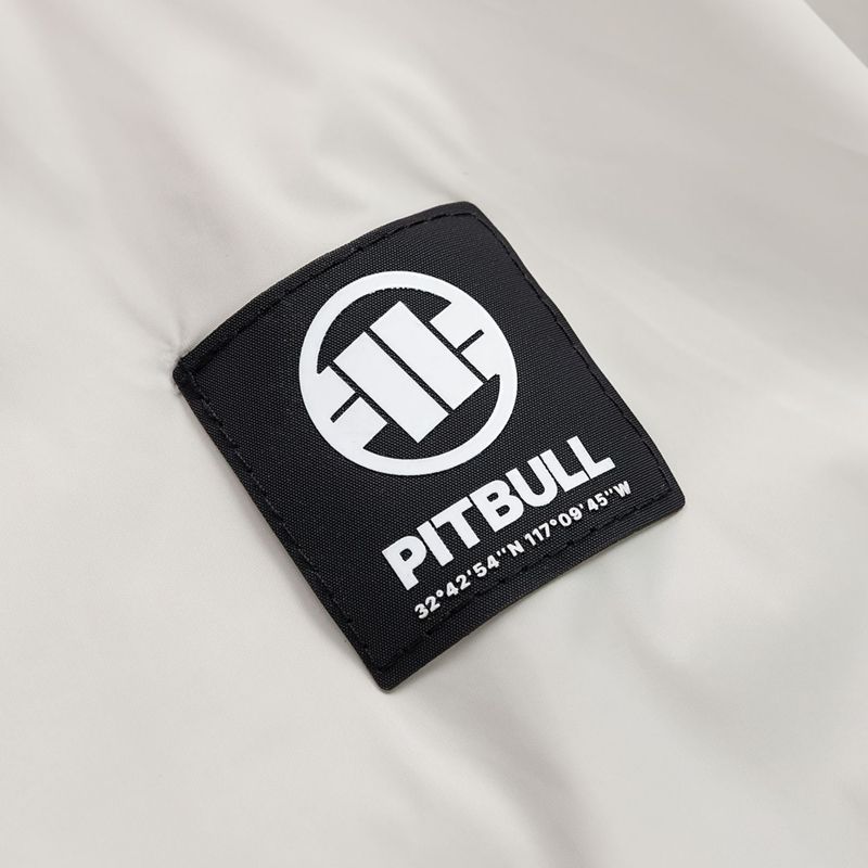 Куртка чоловіча Pitbull Athletic Logo Nylon Hooded light sand 10