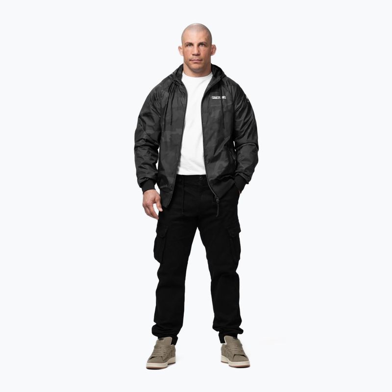 Куртка чоловіча Pitbull Athletic Logo Nylon Hooded black 2