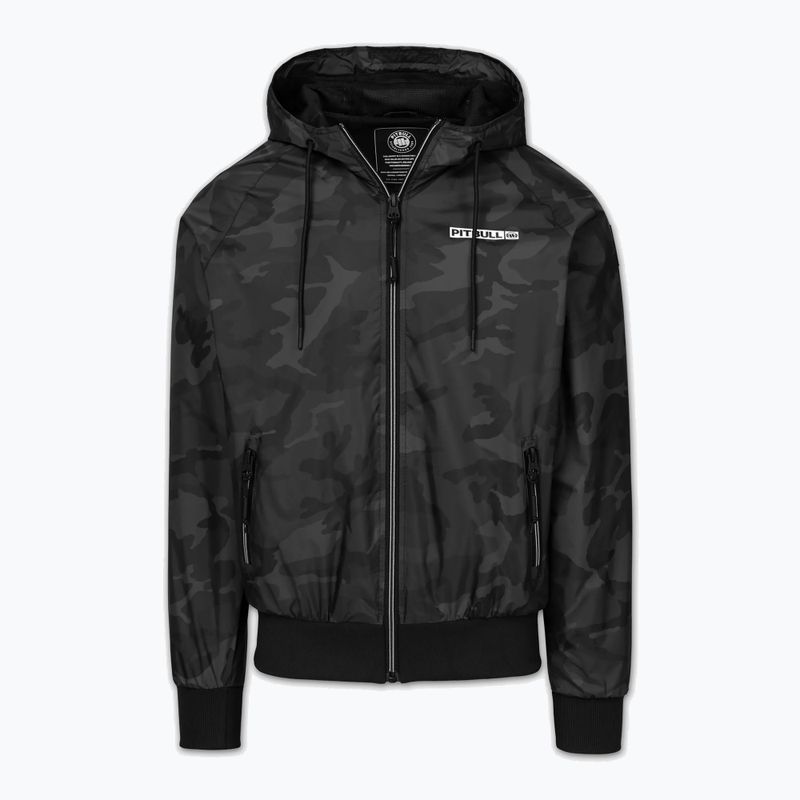 Куртка чоловіча Pitbull Athletic Logo Nylon Hooded black 6