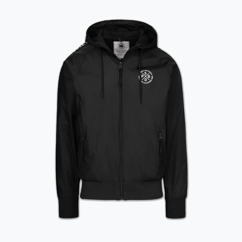 Куртка чоловіча Pitbull Athletic Tape Nylon Hooded black 3