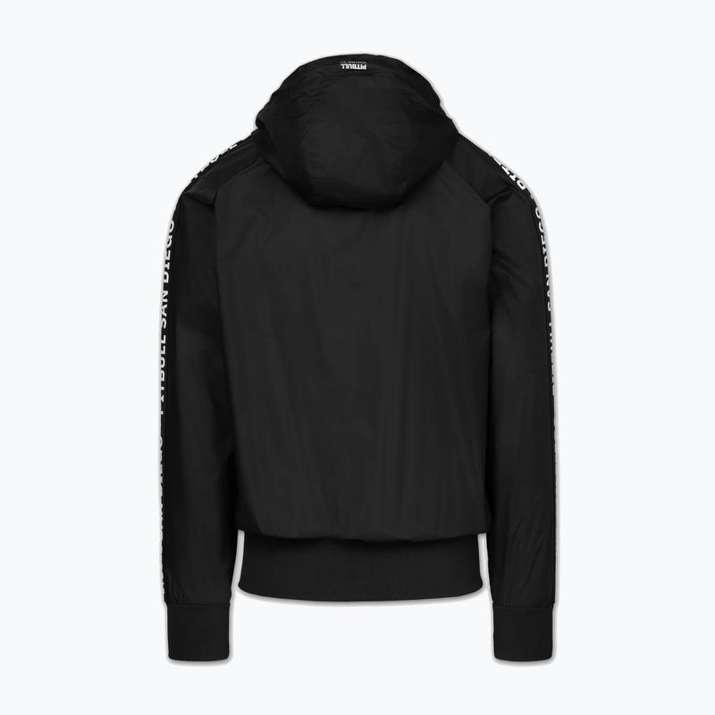 Куртка чоловіча Pitbull Athletic Tape Nylon Hooded black 4