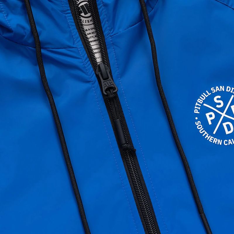 Куртка чоловіча Pitbull Athletic Tape Nylon Hooded electric blue 8